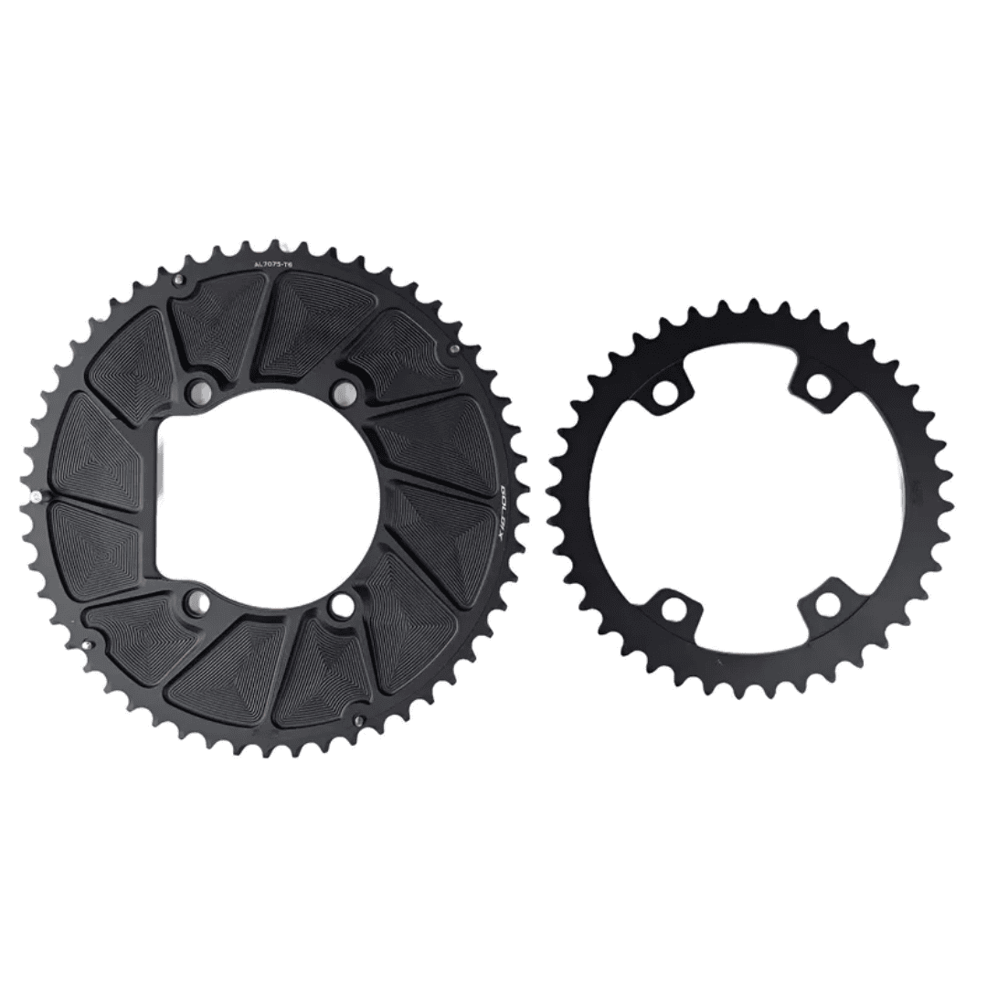 Biplato ruta aluminio 53/39 110BCD Asimétrico Tapado